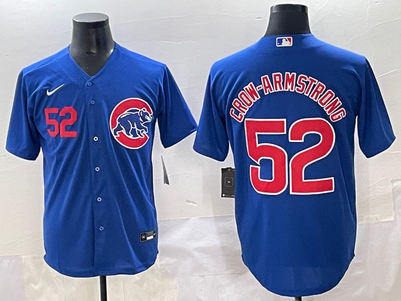 Men 2025 Chicago Cubs #52 Crow-Armstrong Blue Game Nike MLB Jersey style 3->chicago cubs->MLB Jersey